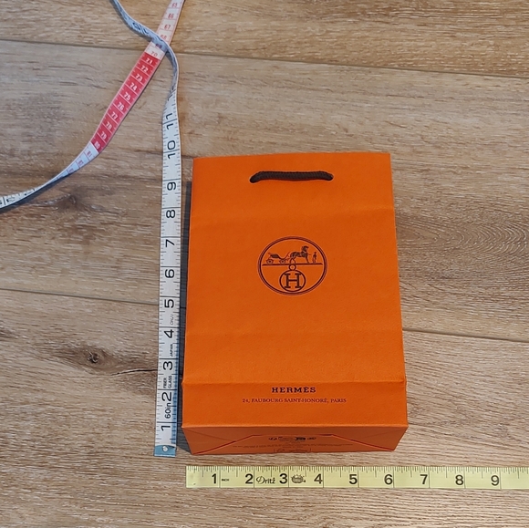 Hermes Authentic Shopping Bag Small Luxury Gift Display - Picture 6 of 7